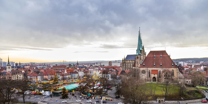 Adventní perly Durynska: malebný Výmar a Erfurt s jedinečnými trhy u Dómu
