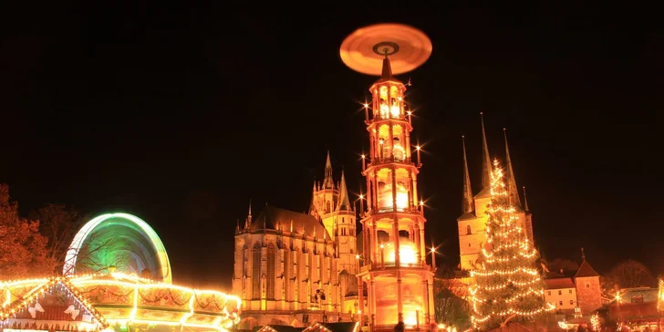 Adventní perly Durynska: malebný Výmar a Erfurt s jedinečnými trhy u Dómu