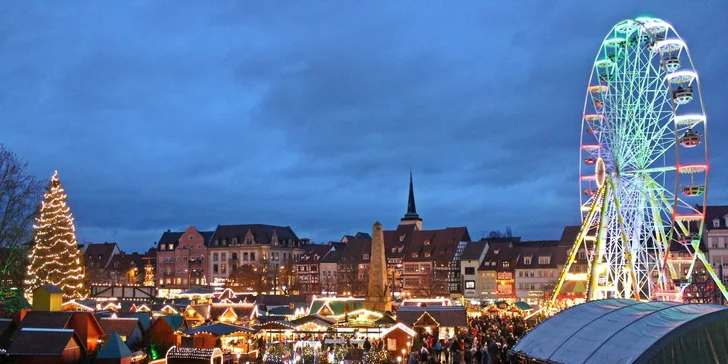 Adventní perly Durynska: malebný Výmar a Erfurt s jedinečnými trhy u Dómu