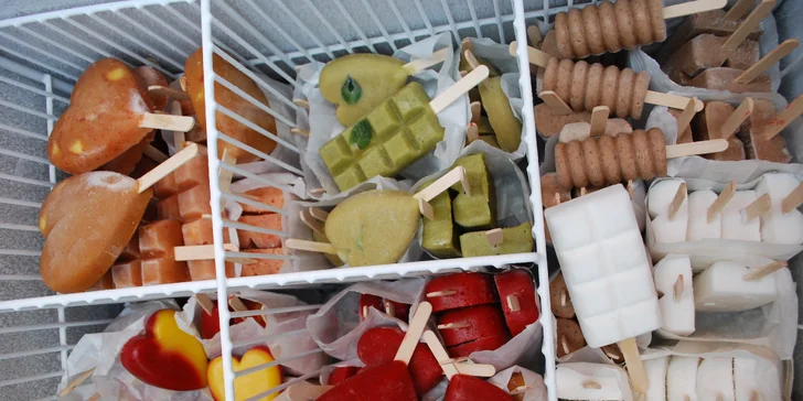 Ručně vyráběné ovocné nanuky FruTeAMa bez lepku, laktózy, cukru a chemie