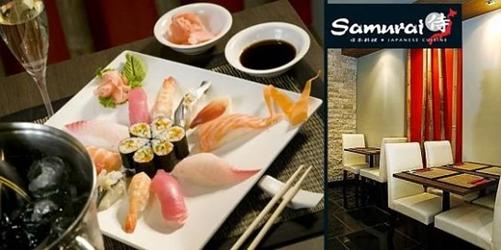 3chodové menu PRO DVA v restaurantu Samurai