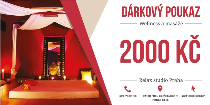 Dárkový poukaz na lenošení v privátním wellness v hodnotě 2 až 5 tisíc korun