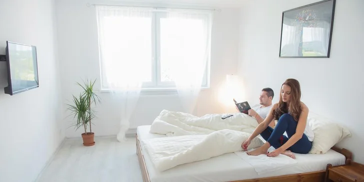 Podzim na Lipně: Zbrusu nový apartmán pro 4 osoby, wellness a výlety do okolí