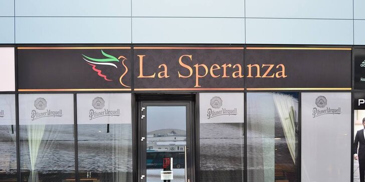 Dárkové vouchery v hodnotě 300, 500 a 1000 v restauraci La Speranza