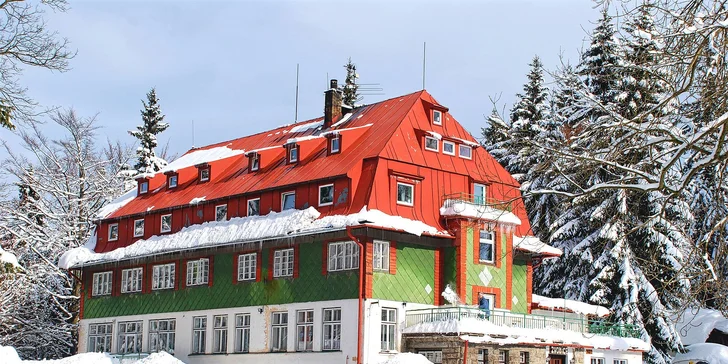 3 pohodové dny s polopenzí nebo plnou penzí a saunou pro dva v Krkonoších