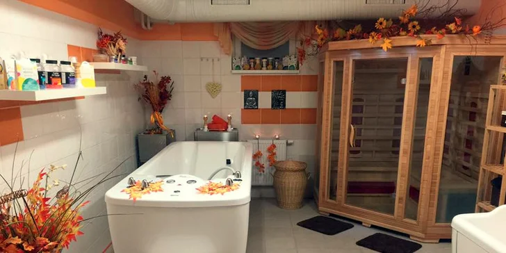 Relaxace v infrasauně nebo hydromasážní vaně pro dva