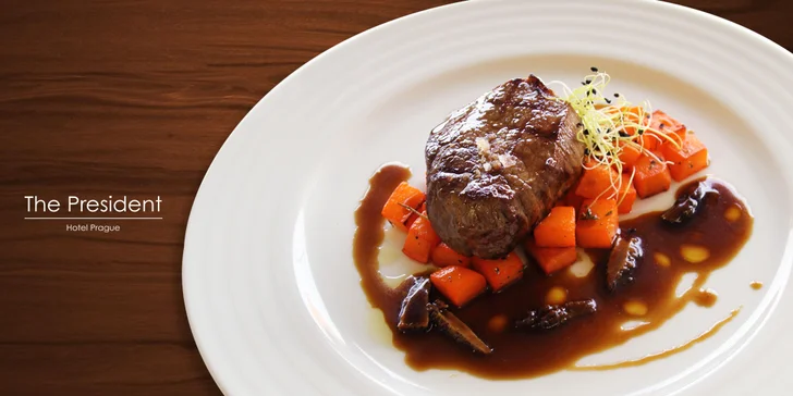 Gastronomický klenot: Výtečné menu pro dva v hotelu President