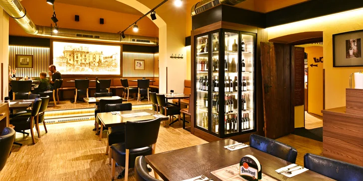Restaurace Na Václavce vám v moderním interiéru naservíruje pořádnou baštu, která nasytí i dva a více jedlíků. 