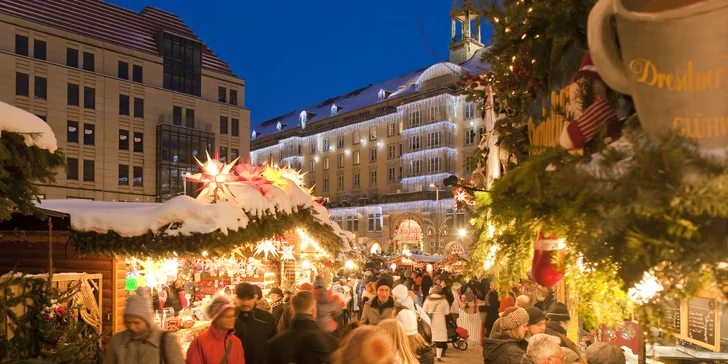 Plavba za adventními trhy v Drážďanech – oběd na lodi, nákupy a autobusem zpět