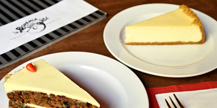 Pravá chuť Ameriky z Bohemia Bagel - cheesecake nebo mrkvový dort