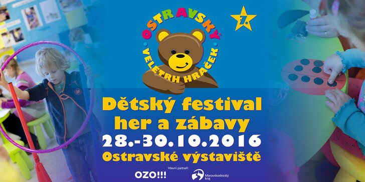 Rodinná vstupenka na Dětský festival her a zábavy 2016