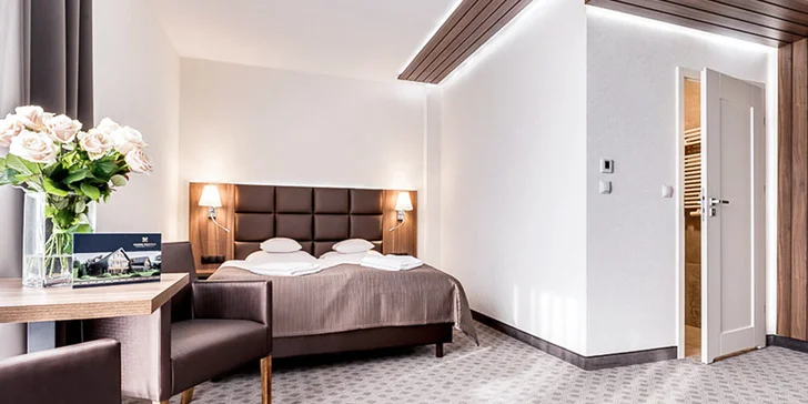 Pokoje Comfort jsou moderně a elegantně vybaveny.