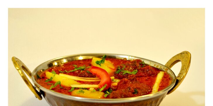 Indie na talíři: indické menu v hodnotě 500 Kč dle vlastního výběru