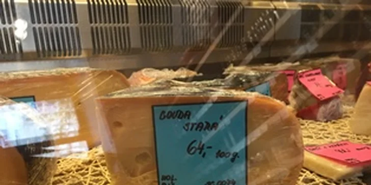 200 nebo 500 g staré goudy nebo sýru maasdam ze sýrárny Cheese House