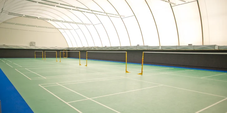 Hodinový pronájem badmintonového kurtu ve všední dny