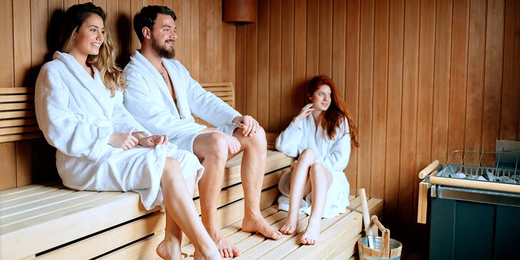 90 minut privátní finské sauny až pro 4 osoby