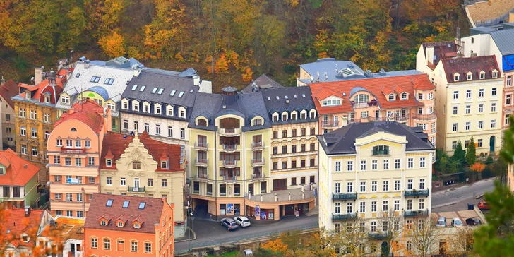 Pohádková dovolená v Karlových Varech v hotelu na kolonádě s návštěvou lázní