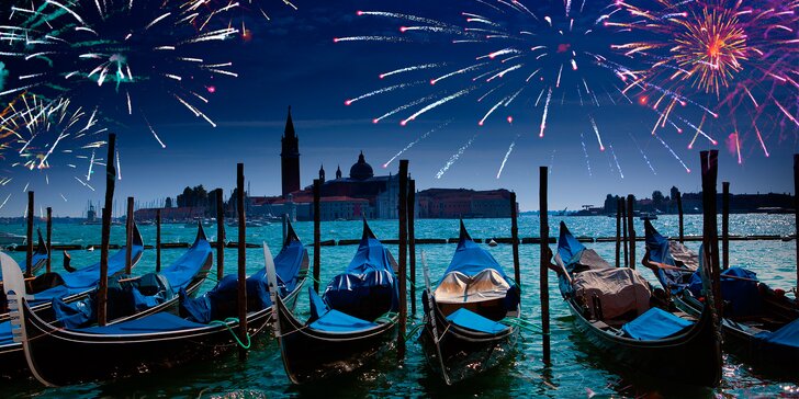 Silvestrovský zájezd do Benátek i s půlnoční plavbou a ohňostrojem