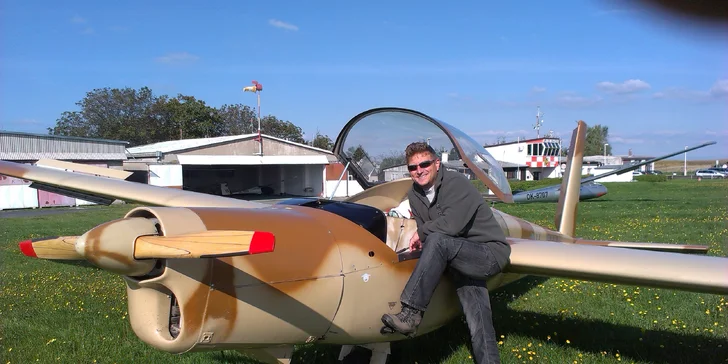 Vyhlídkový let motorovým kluzákem nad Lichnicí a nádrží Seč