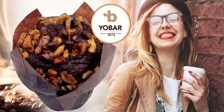 Káva a muffin z oblíbeného Yobaru: Na cestu do ruky nebo k posezení na místě
