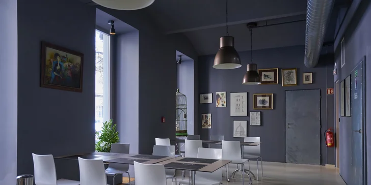 Snídaně či svačinka v Bistrotu - chléb s pomazánkou, palačinka a teplý nápoj