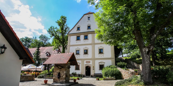 Pohoda v historickém mlýně u Telče s bazénem a polopenzí pro 2 či 4 osoby