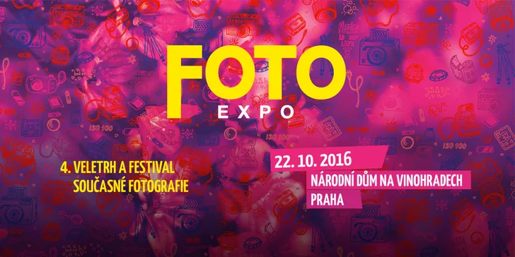 Vstupenka na veletrh a festival současné fotografie FOTOEXPO + kniha fotografií