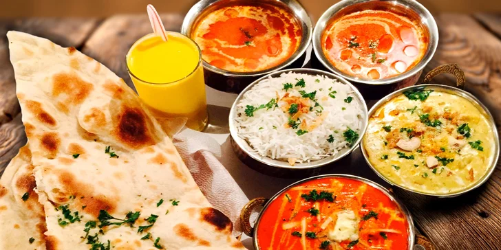 Výlet do Indie: vegetariánské nebo masové menu v restauraci Taj Mahal