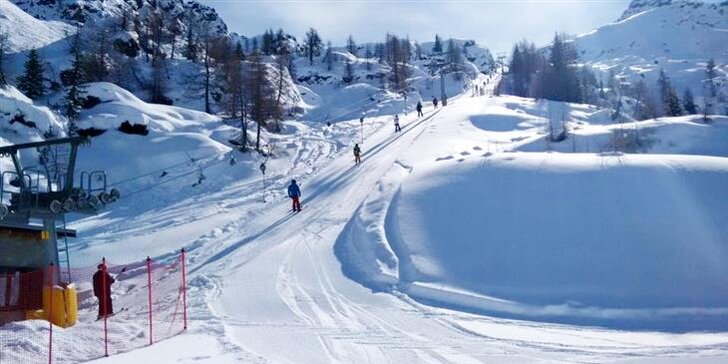 Povedená italská lyžovačka se skipasem, polopenzí a dopravou na 3 nebo 4 noci