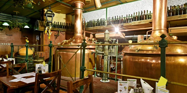 Degustační prohlídka Novoměstského pivovaru pro dva vč. 2 l piva na doma