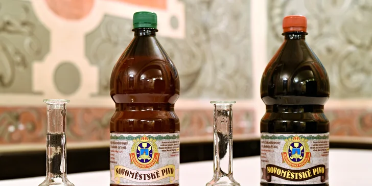 Degustační prohlídka Novoměstského pivovaru pro dva vč. 2 l piva na doma