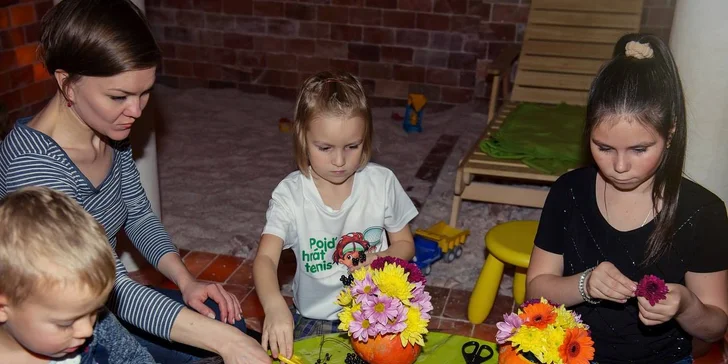 Strašidelná halloweenská květinová dílna pro maminky a děti