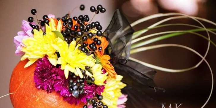 Strašidelná halloweenská květinová dílna pro maminky a děti