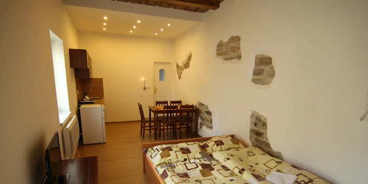 Apartmány jsou moderně vybavené.