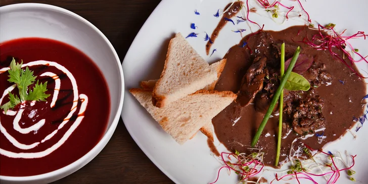 Delikátní 6chodové menu vč. Prossecca a kávičky pro dva v restauraci Na Václavce