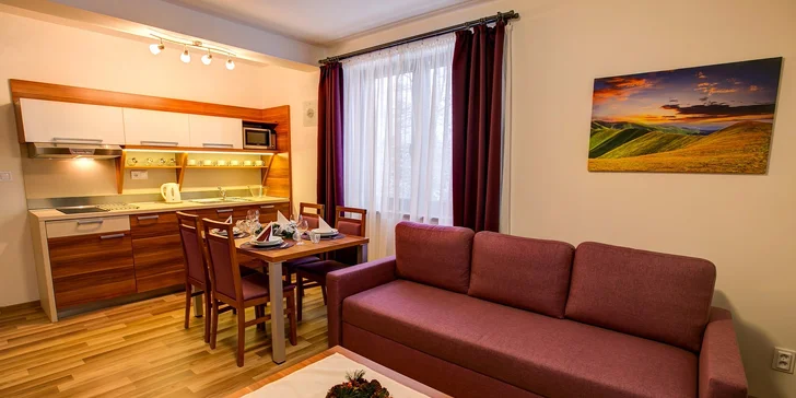 Luxusní apartmány v Jasné kousek od lanovky na Chopok se snídaní