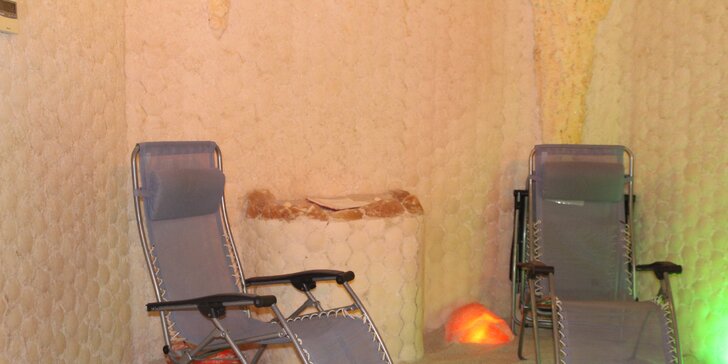 30minutová masáž šíje v solné jeskyni se solí z Mrtvého moře