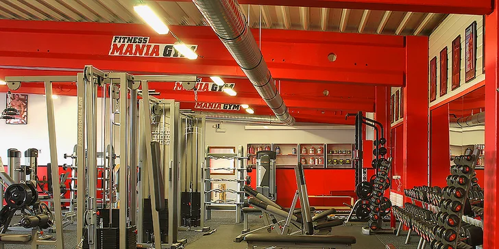 Zacvičte si zkusmo: Časově neomezená návštěva Fitness Mania Gym