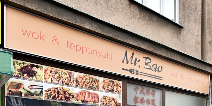 Bohaté tříchodové menu v čínské restauraci Mr. Bao pro 2 labužníky