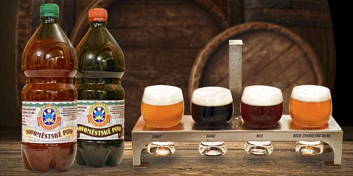 Degustační prohlídka Novoměstského pivovaru pro dva vč. 2 l piva na doma