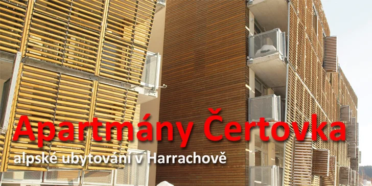 4 noci v apartmánu Čertovka v Harrachově pro 4 osoby