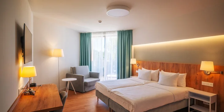 Bývať budete v novom Pinea Resort**** s krásnym wellness.