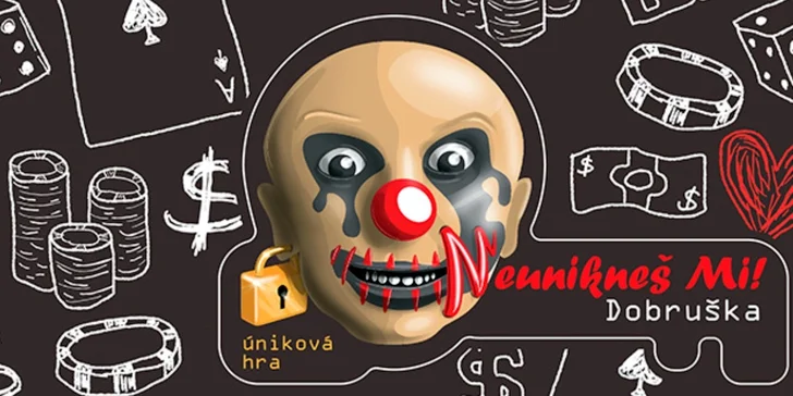 Vezměte přátele na únikovku "Neunikneš Mi" z prostředí hororového kasina