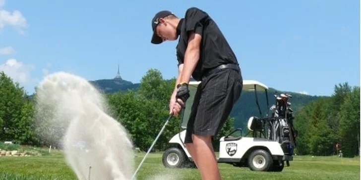 50minutová lekce golfu s trenérem včetně vybavení – na hřiště GC Ještěd - pro začátečníky i pro pokročilé