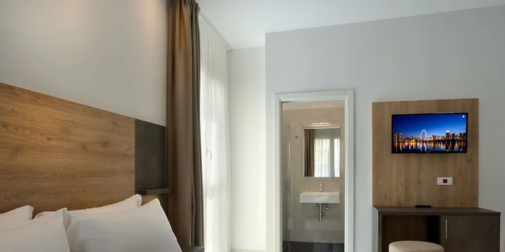 Čakajú vás svetlé a moderne zariadené izby s klimatizáciou.