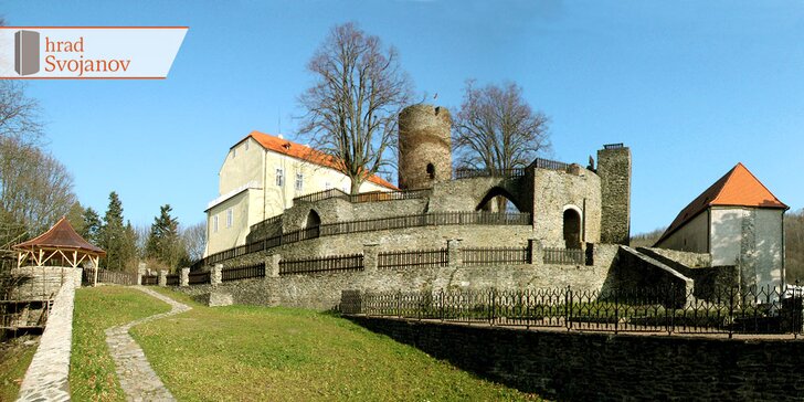 Dobrodružství v komnatách hradu Svojanov včetně polopenze a prohlídky