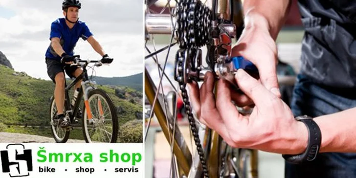 375 Kč za profesionální servis vašeho kola. Rozjeďte se na prázdniny s dokonale seřízeným kolem. V cykloservisu Šmrxa shop navíc s 50% slevou.