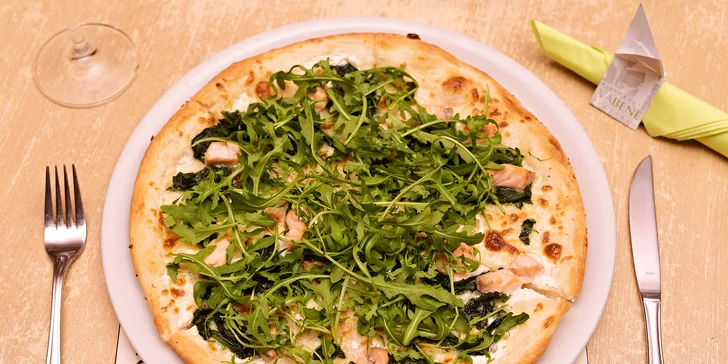 1 nebo 2 pizzy v restauraci Vabene a nealkoholický nápoj ke každé z nich