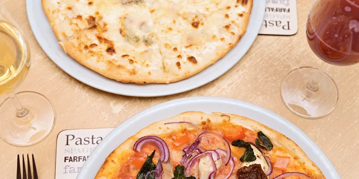 1 nebo 2 pizzy v restauraci Vabene a nealkoholický nápoj ke každé z nich