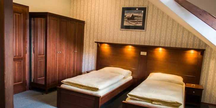 Zimní wellness pobyt v Lužických horách: polopenze, sauna, vířivka i sport